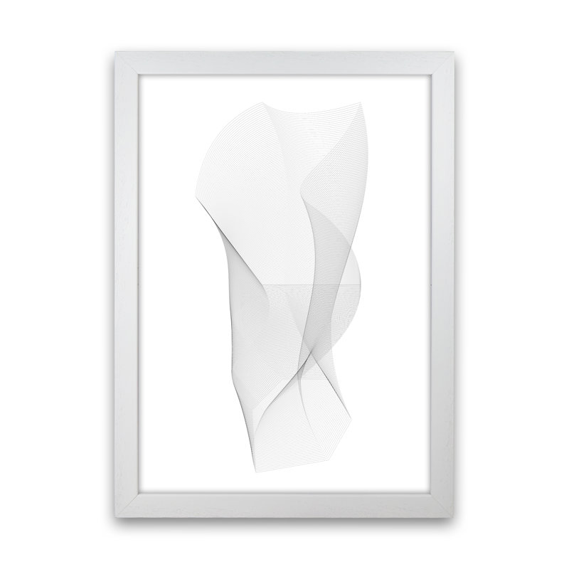 Sculpture I - Print, White Framed, 29.7cm H x 21cm W x 3cm D