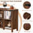 Farmhouse Wood Long Storage Organizer Bookcase-33435129-33435135