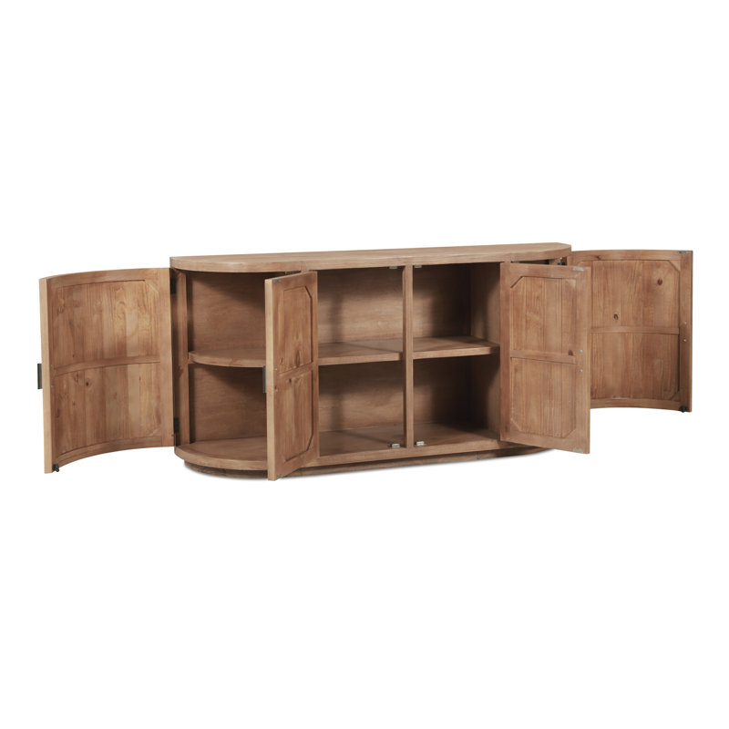 Nicola 71'' W Solid Wood Sideboard, Brown