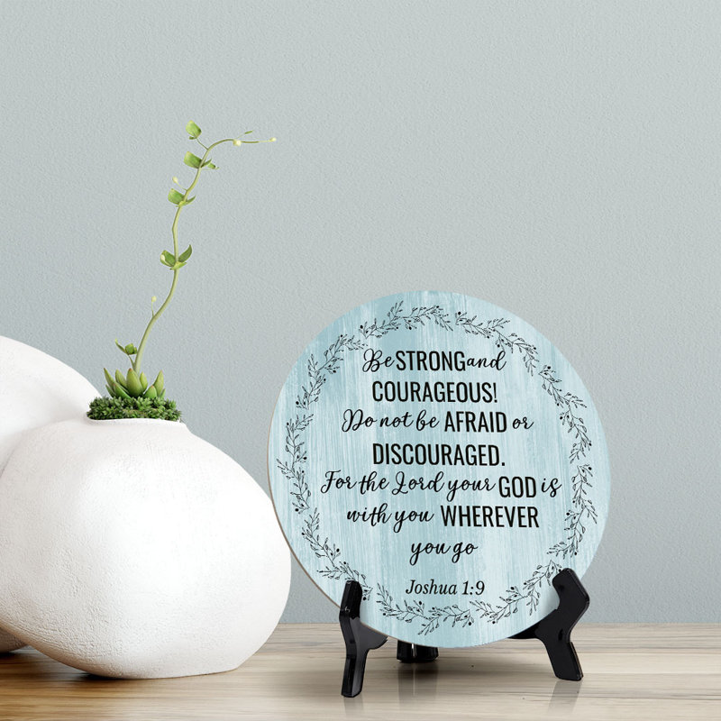 Plaque de table avec support