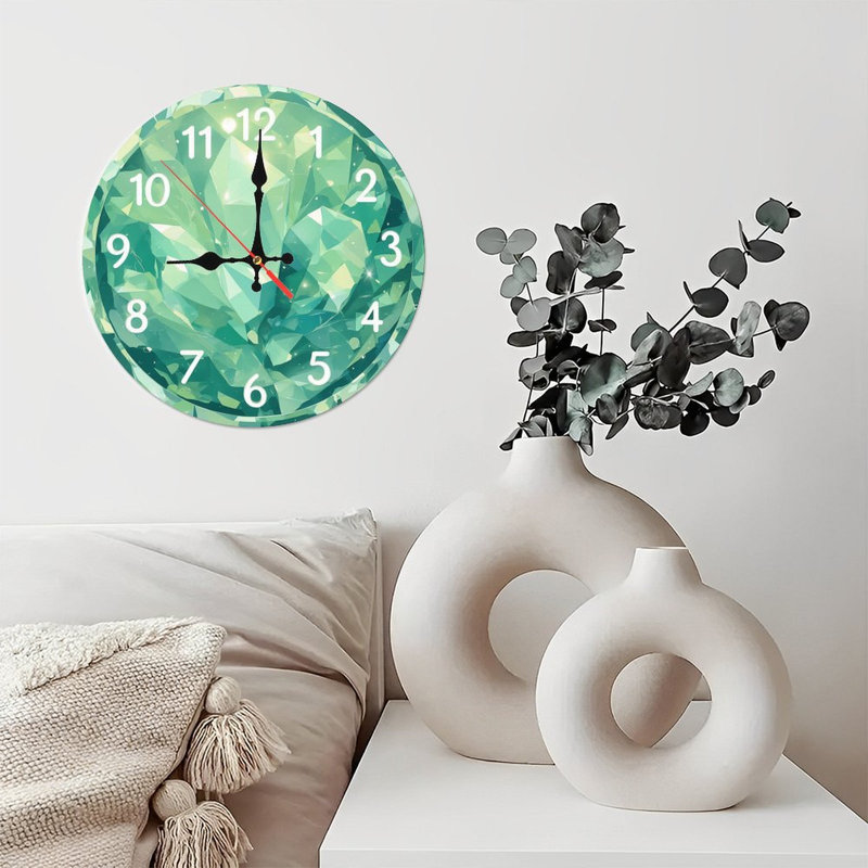 Emerald Crystal Clock Dial