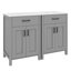 Ensemble de meuble-lavabo de salle de bain contemporain 48 po avec lavabo et meuble-lavabo en céramique-712342541-712342543