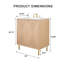 Ensemble de meuble-lavabo simple autoportant 30 po avec lavabo en céramique Modern