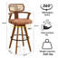Swivel Upholstered Counter Stool-834109324-834109326