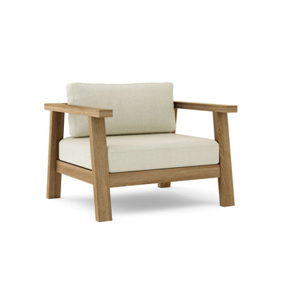 Chaise longue d'extérieur en teck Palermo