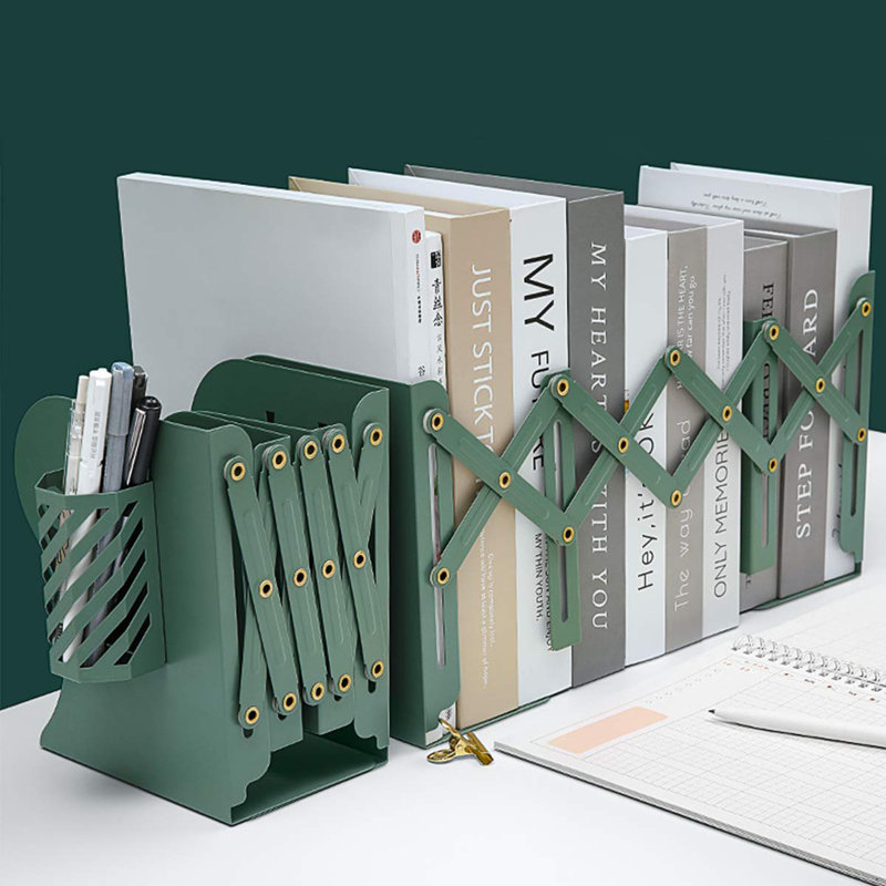Metal Bookend, Green