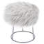 Repose-pieds avec rangement en fausse fourrure 13,8 po BirdRock Home-122363289-122681471