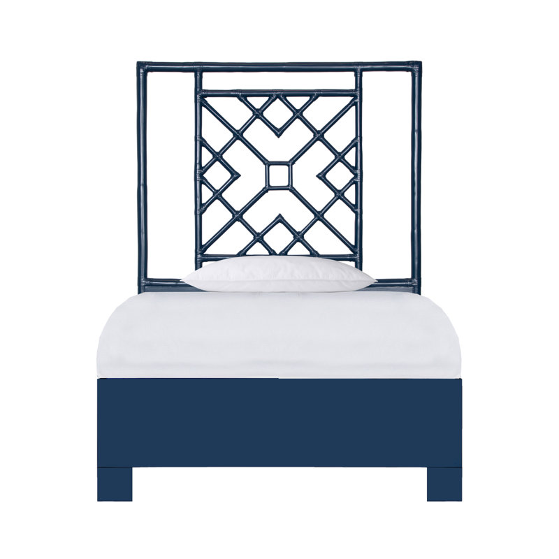 Lit standard Ananias, Bleu marine, Simple