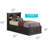 Elegant Black Twin Storage Bed