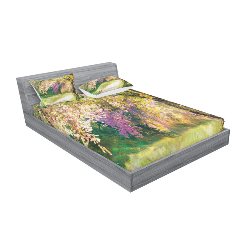 Microfiber Sheet Set, Queen Sheet Set with Fitted Sheet
