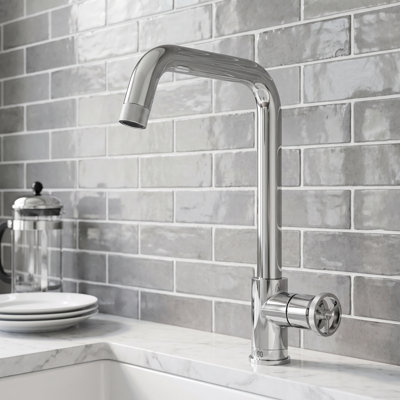 Cass Industrial 14 in. H Single Handle Kitchen Bar Faucet