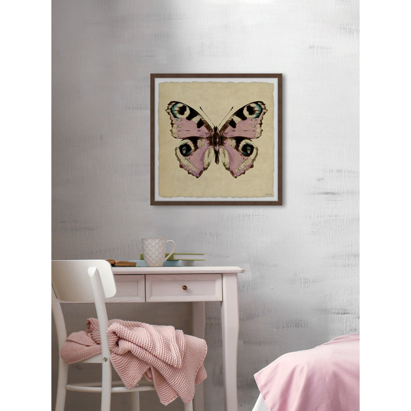 Pink And Black Spotted - Single Picture Frame Print, 41cm H x 41cm W x 3.81cm D