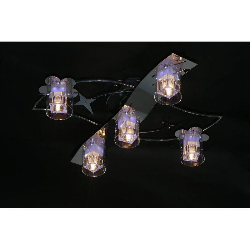 Watertown Glass Semi Flush Mount