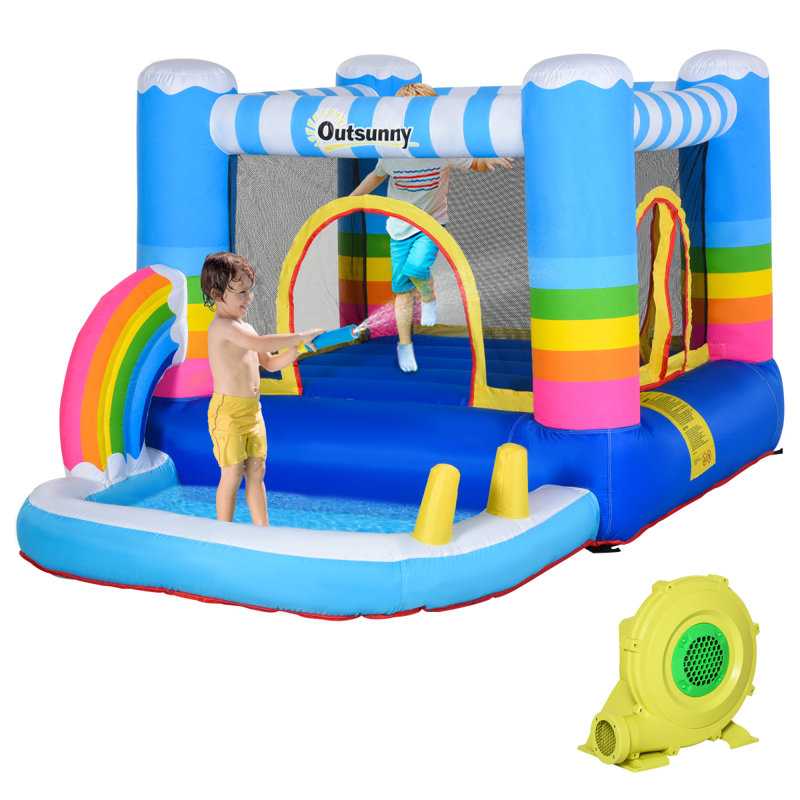 Château gonflable pour enfants 2 en 1 Outsunny