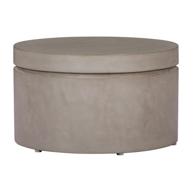 Serendipity Outdoor Round Side Table, Slate Gray