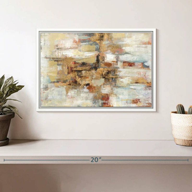 Old Bridge Reminiscence, Cadre flottant blanc, 13 po x 9 po
