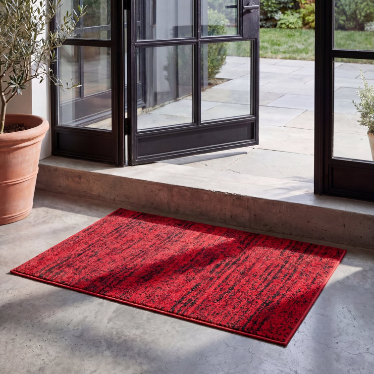 Riebe Red/Black Area Rug
