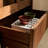 Modern Walnut Solid Wood China Cabinet