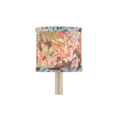 Wildflower - Drum Chandelier Shade - Magenta, Green, Blue