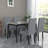 16.5'' H Tufted Linen Fabric Upholstered Parsons Dining Chairs Gray-1306321269