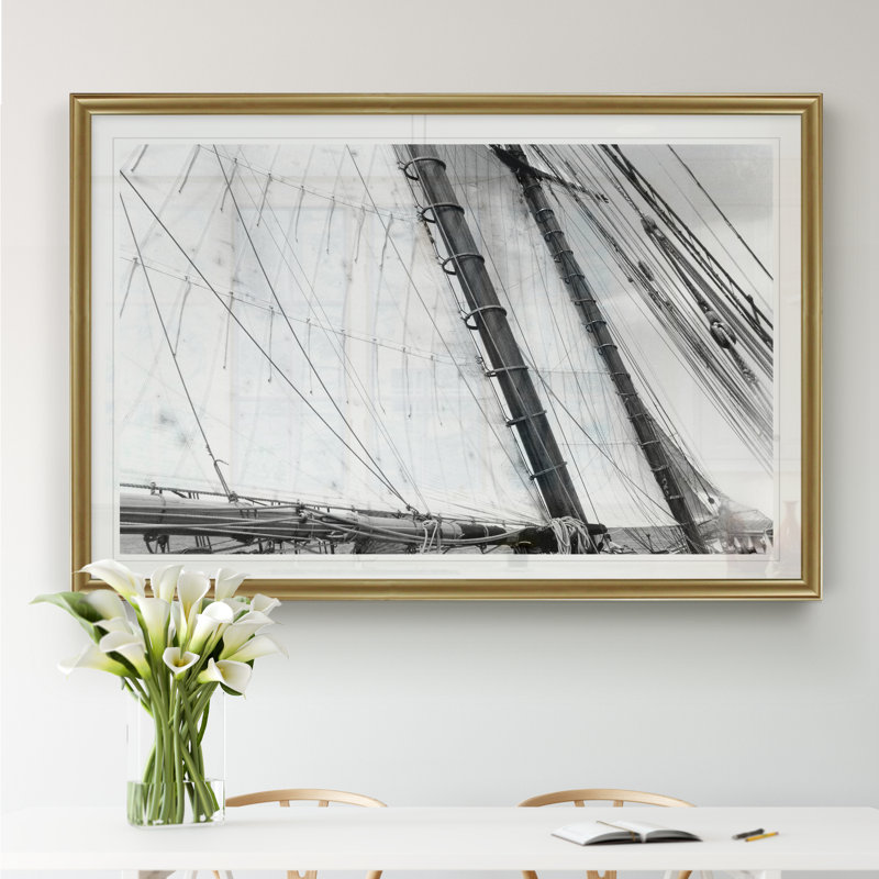 « under voile iii », reproduction sur toile, H 26,5 po x l 36,5 po x P 1,5 po, Or