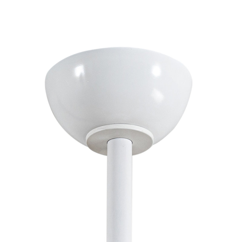 Cian Modern Lighted Ceiling Fan With Natural Wood Finish 3-Blades LED Remote Control, White, Medium Yellow Wood
