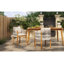 Ensemble de 2 chaises d'extérieur en bois d'acacia avec poignées en corde, coussins lavables et imperméables, capacité de 400 lb-909027540-909027541