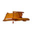 Chaise Adirondack pliable pour l'extérieur ou l'intérieur