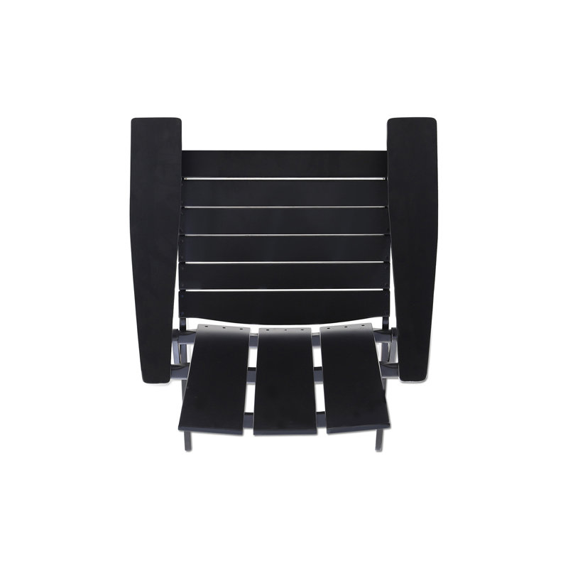ZUMA FOLDABLE ADIRONDACK CHAIR, Black