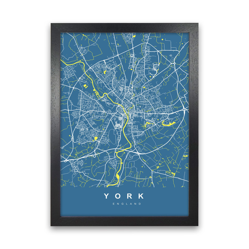 York II - Print, Black Paper, 88cm H x 64cm W x 3cm D