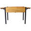 Lit de jardin surélevé en bois avec boîte de rangement pliante-264382629-264382628