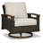Estill Swivel Wicker Outdoor Lounge Chair