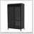 Storage Cabinet With Glass Doors, Flip-Top, And 4-Tier Display Shelves For Versatile Home Use