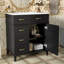Meuble-lavabo simple 30 po avec comptoir en céramique-858868686