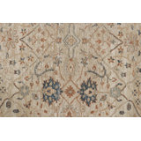 Oushak Handmade Oushak Silk and Wool Geometric Area Rug