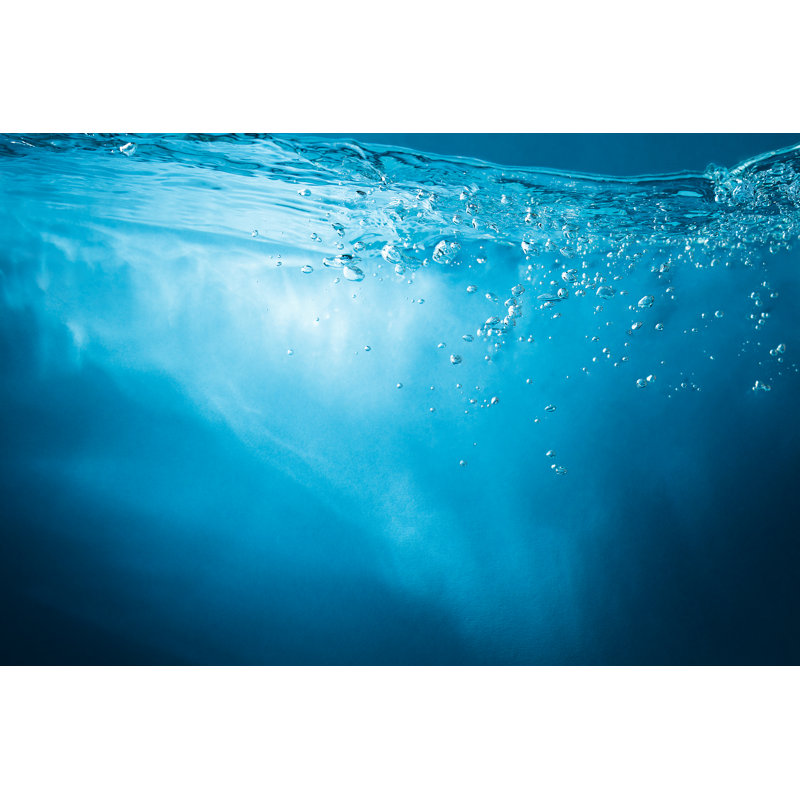 Water With Sunbeams - Wrapped Canvas Print, 30cm H x 46cm W x 3.8cm D