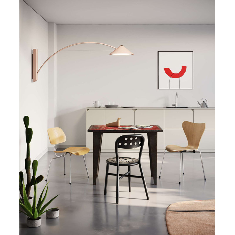 Flyer LED Armed Sconce, White, 65cm H x 43cm W x 175cm D, 2700K