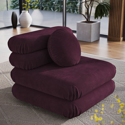 Jubilee Modular Performance Velvet Armless Chair