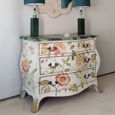 Commode florale rétro de style américain