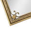 Miroir rectangulaire moderne de 61 x 91 cm avec cadre en métal, miroir mural doré pour salle de bain, décoration murale