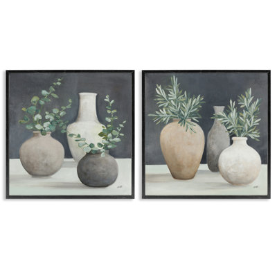 «Eucalyptus Greens Fresh Vessels», ensemble de 2 estampes numériques par Julia Purinton