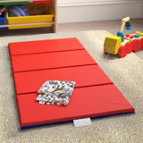2" Angels 4 Section Folding Rest Nap Mat - 5 count - Red/Blue