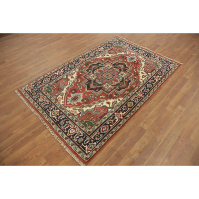 Geometric Traditional Oriental Rug 4x6