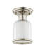 Plafonnier semi-encastré 1 lumière 5,5 po Wilczek-19294463