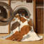 Tapis lavable à la machine Elkton Churros-876885652
