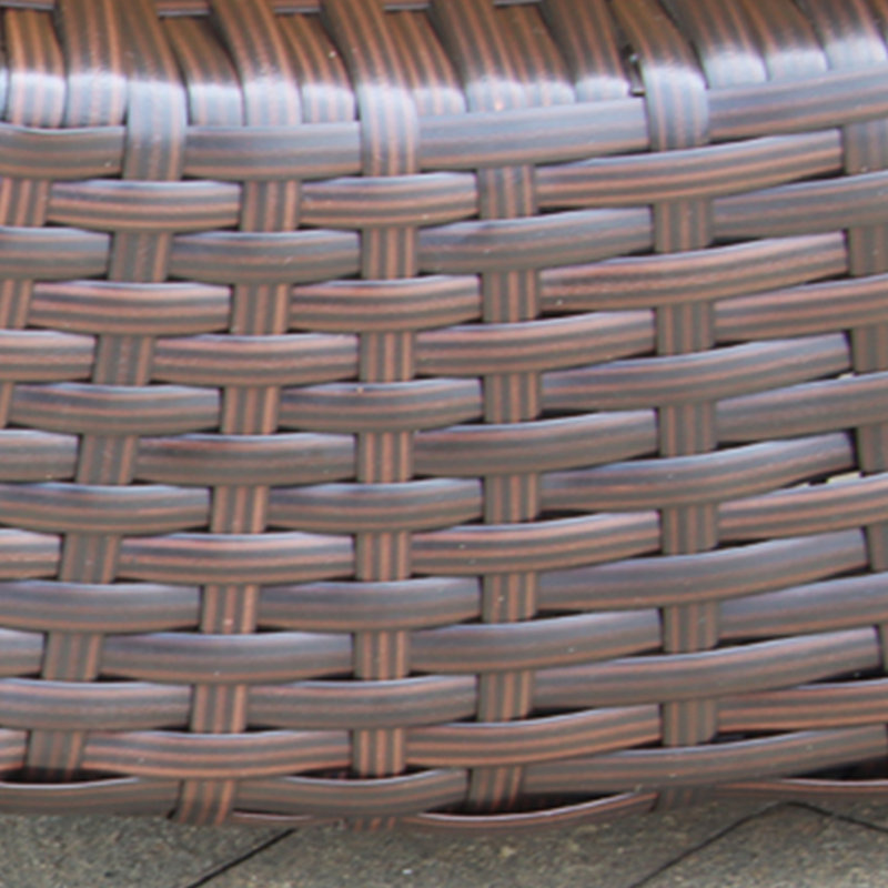 Handwoven Outdoor Chaise Lounge Outdoor Chaise Lounge Set with Table , Cushion Included