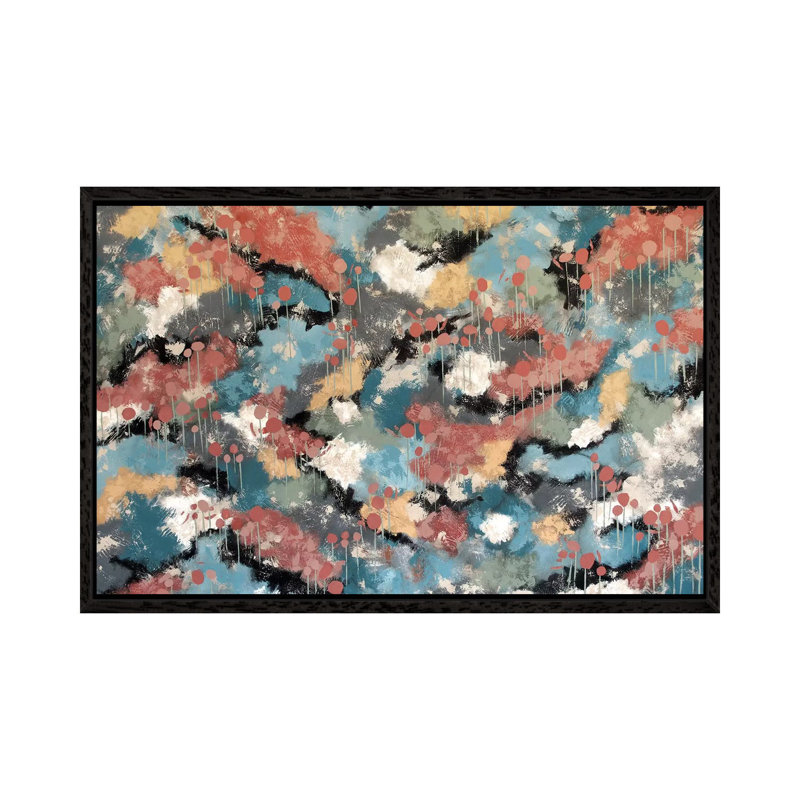 Meandering Home by Lisa Frances Judd - Painting on Canvas, 45.72cm H x 66.04cm W x 3.81cm D, Black Floater Framed
