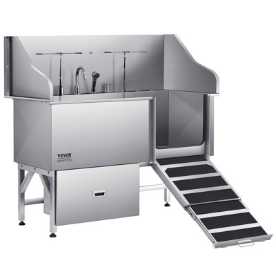 147cm H x 155cm W x 79cm D Dog Grooming Tub