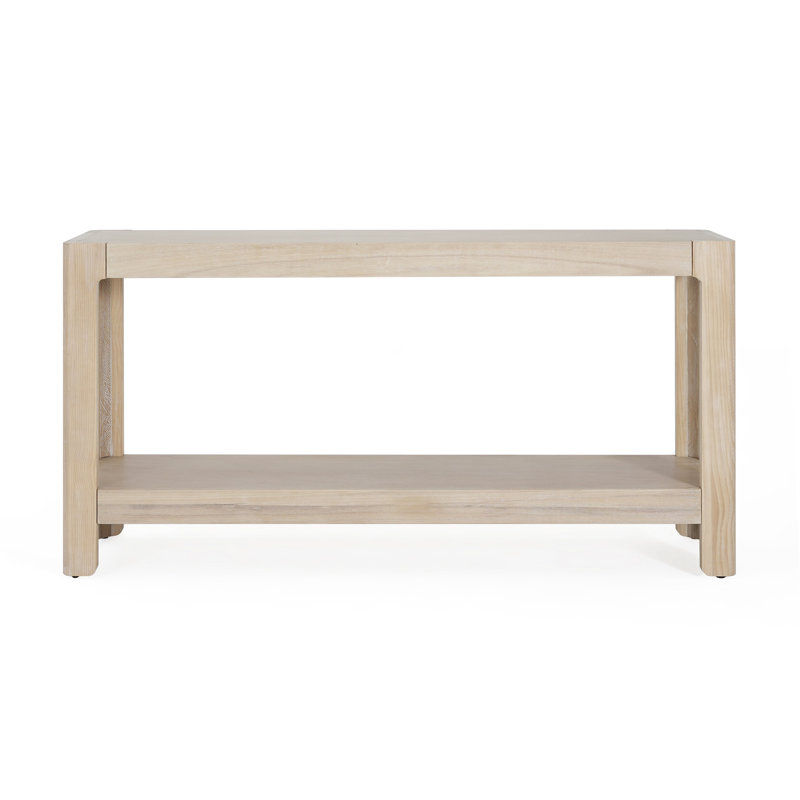 Mirod Modern Farmhouse Console Table, Natural Wood