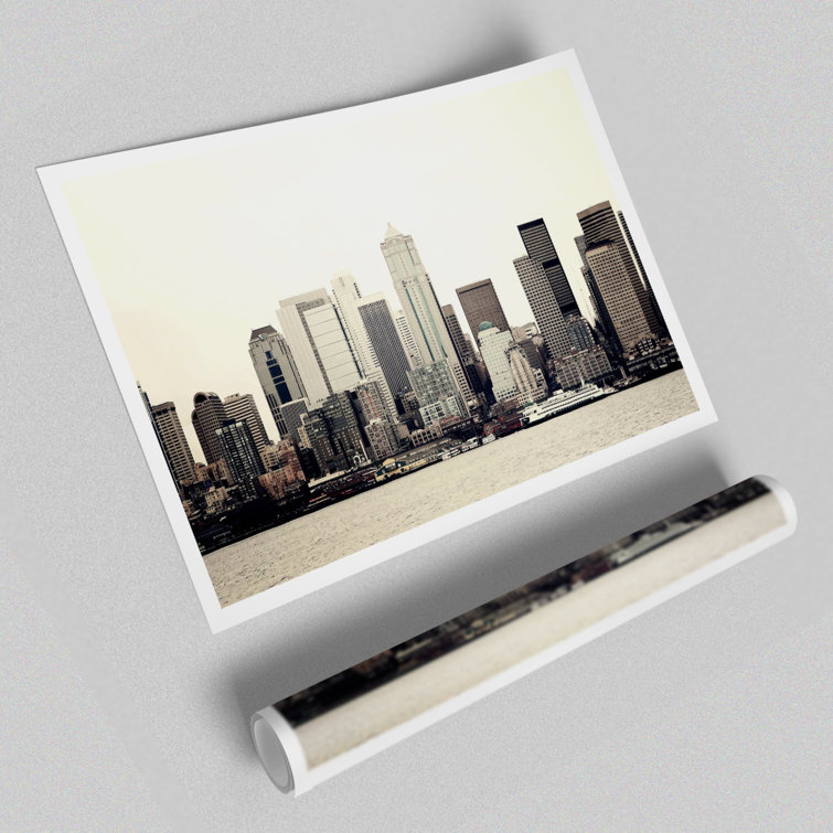 Seattle As Seen From Elliot Bay Architecture - No Frame Print